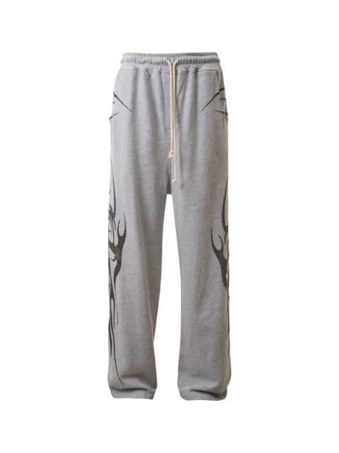 HELLSTAR Tribal Flame Sweatpants "Grey" HSR267