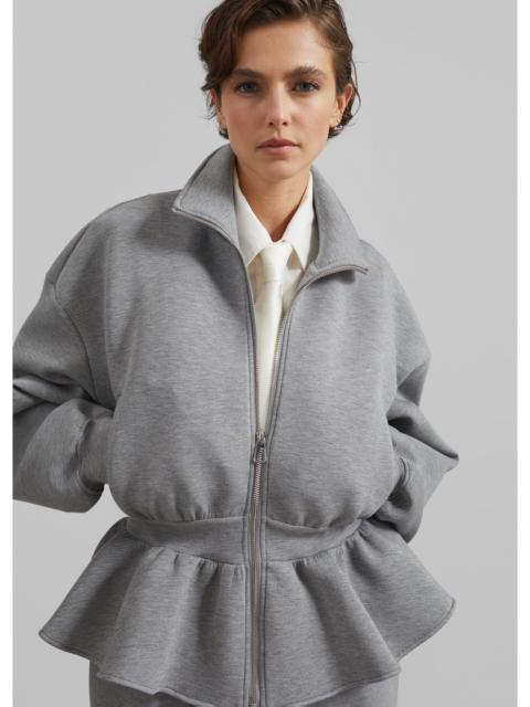 The Frankie Shop Sorelle Peplum Jacket - Grey