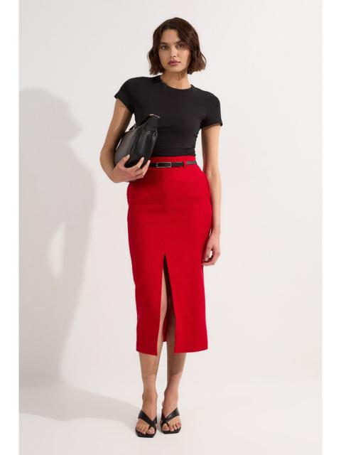 KAREN MILLEN Tall Textured Tweed Tailored Pencil Skirt