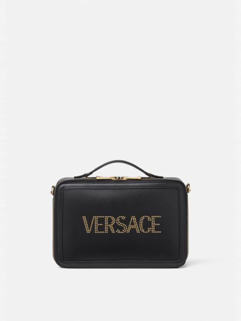 VERSACE Studded Logo Messenger Bag