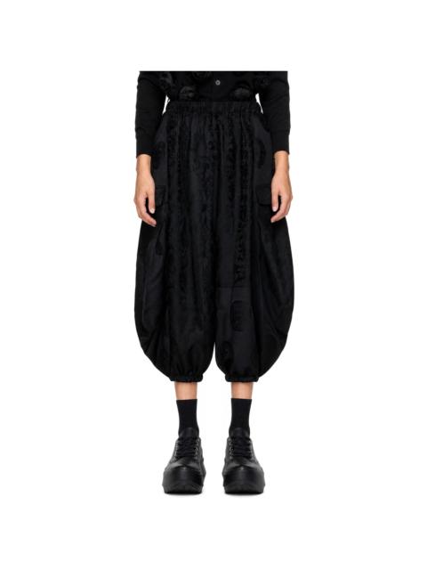 Comme des Garçons Comme des Garçons Black Jacquard Trousers