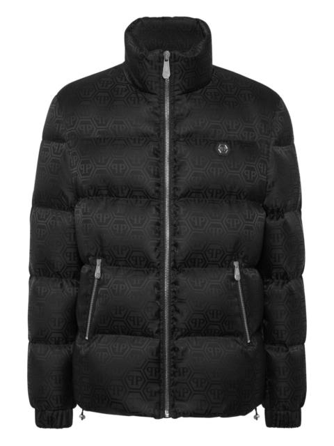 PHILIPP PLEIN monogram puffer jacket