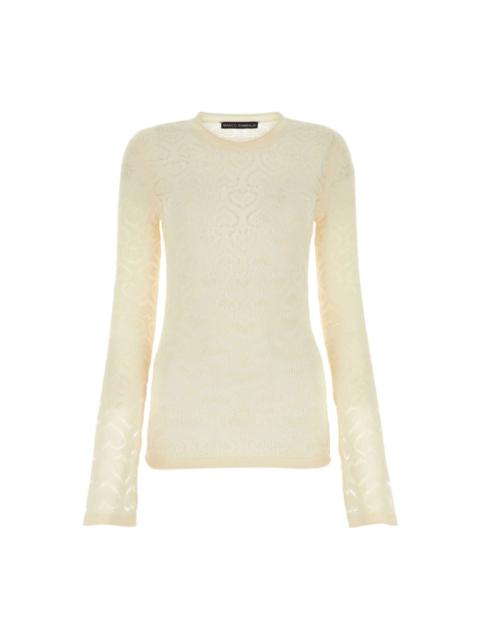MARCO RAMBALDI ELEGANT IVORY LACE TOP