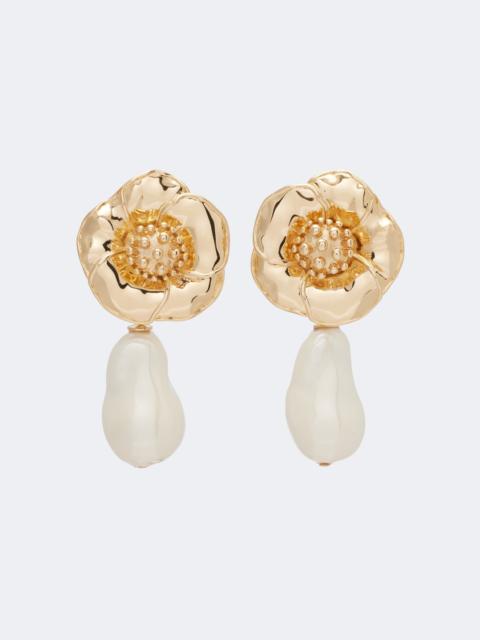 CAROLINA HERRERA Embellished clip-on earrings