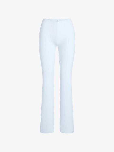 SKIMS Soft Lounge Lace-Trim Ribbed Stretch-Modal Trousers