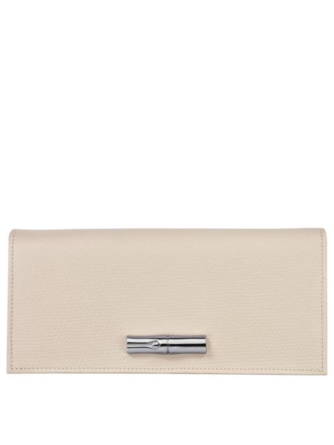 Longchamp Le Roseau Flap wallet Paper - Leather
