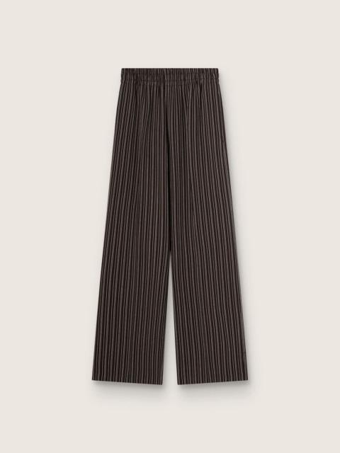 Golden Goose Women's sweatpants in brown pinstripe wool