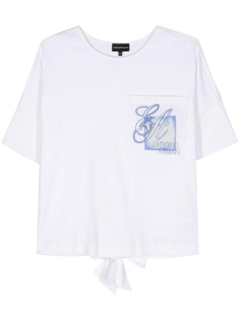 EMPORIO ARMANI logo-print cotton T-shirt