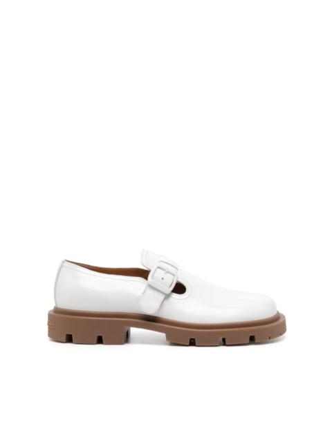 Ivy leather monk loafers