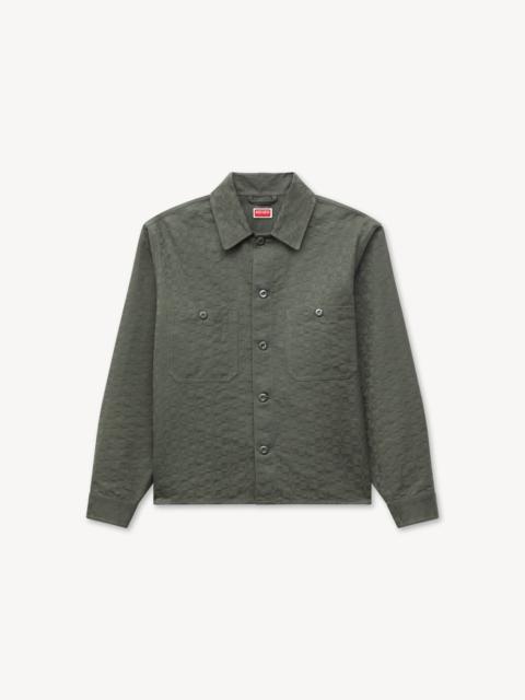 KENZO 'Kenzogram' workwear overshirt in jacquard cotton