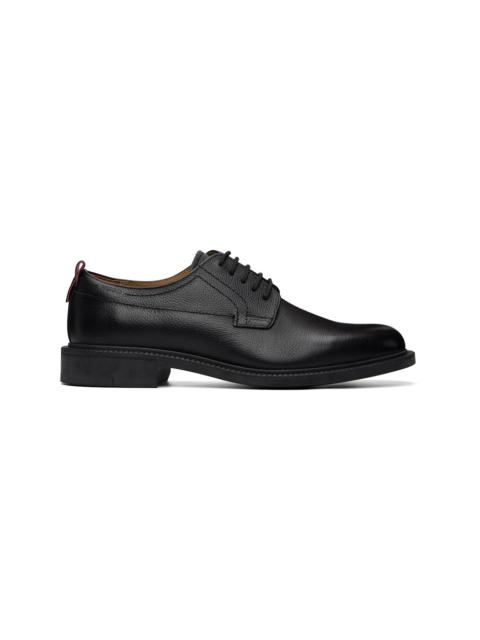 HUGO Black Grained Leather Derbys