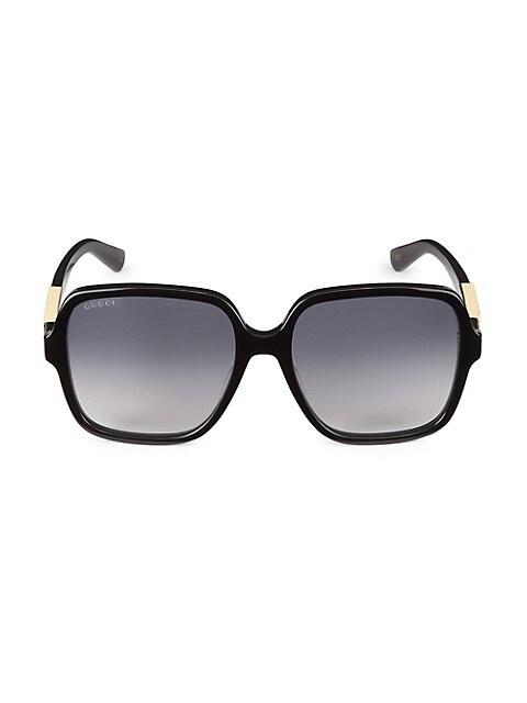 GUCCI Sign 58MM Square Acetate Sunglasses