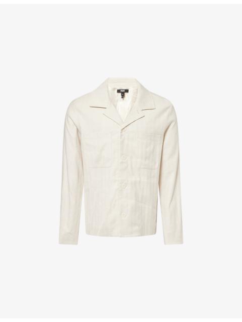 PAIGE Latigo Spread-Collar Woven Jacket