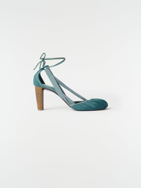 Lemaire 80 MM PEDILLE HEELED BALLERINAS IN PONY-STYLE LEATHER