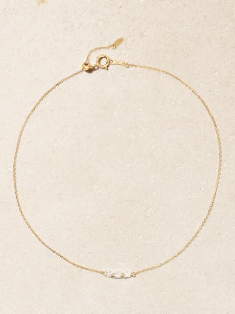 PERSÉE 18-karat Gold Diamond Anklet