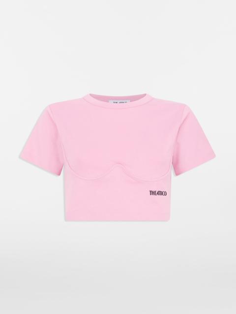 THE ATTICO LIGHT PINK T-SHIRT