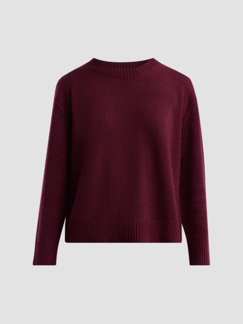 L'AGENCE Women's Cashmere Crewneck Sweater - Dark Port