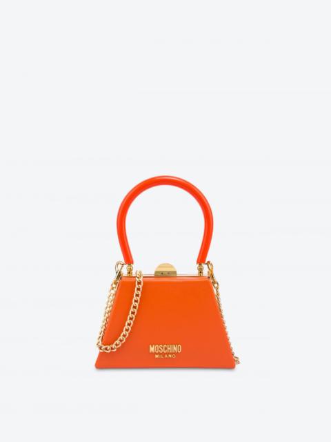 Moschino CALFSKIN TRAPEZE BAG