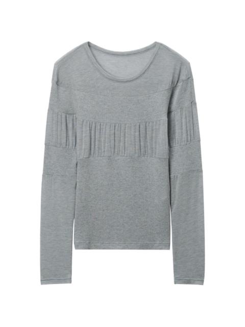 Y's ribbed-knit panelled sweater