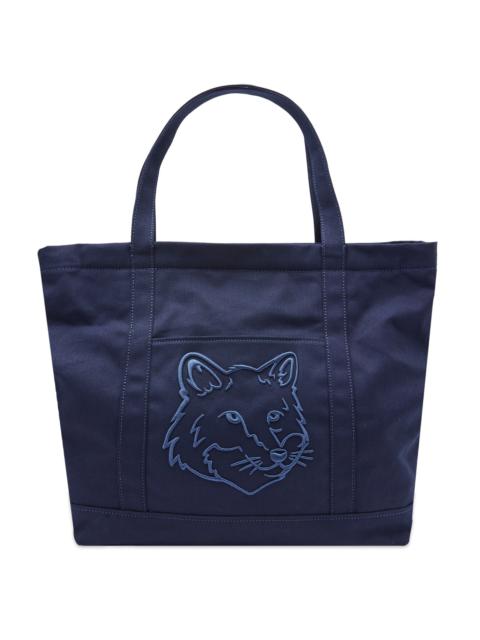 Maison Kitsuné Maison Kitsune Fox Head Large Tote Bag