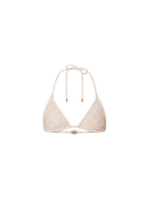 Louis Vuitton Mahina Monogram Triangle Bikini Top