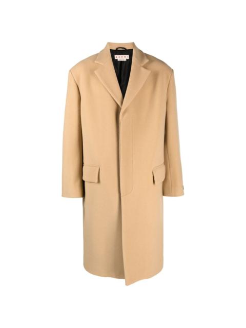 button-down single-breasted coat
