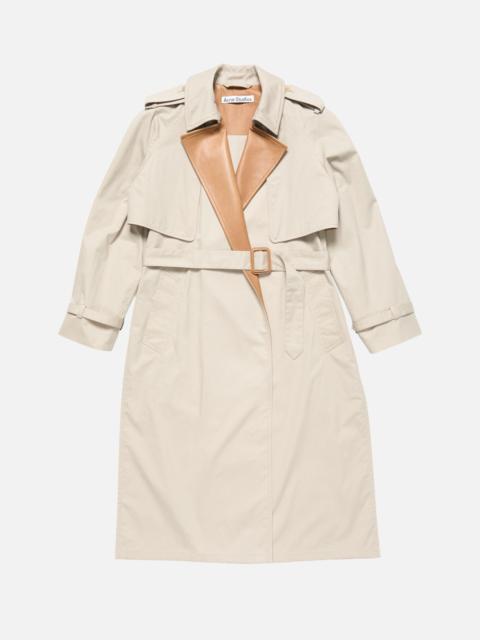 Acne Studios Layered trench coat - Light beige