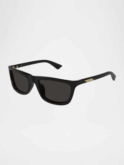 Bottega Veneta Men's BV1328SM Acetate Rectangle Sunglasses