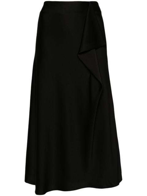 SIMKHAI Blane satin midi skirt