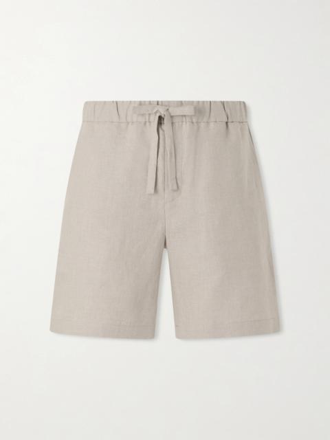 DE BONNE FACTURE Traveler Straight-Leg Linen Shorts
