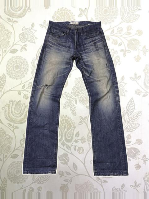 Other Designers VANQUISH TOKYO TORNADO MART FRAGMENT DISTRESSED JEANS