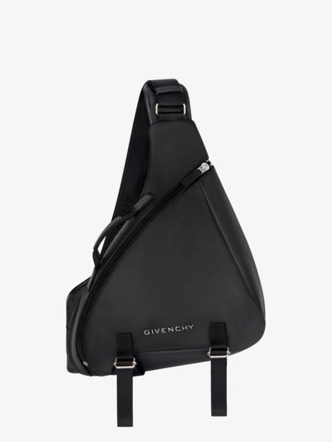 Givenchy MEDIUM G-ZIP TRIANGLE BAG IN COATED CANVAS