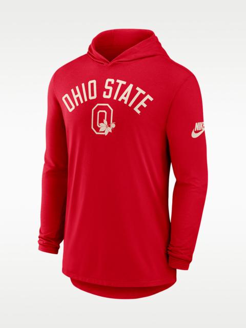 Nike Ohio State Legacy Arch Men's Nike Dri-FIT College Long-Sleeve Hooded T-Shirt