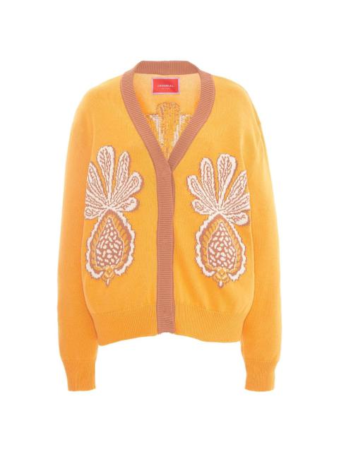 La DoubleJ Pineapple-print cardigan