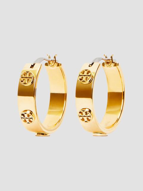 TORY BURCH Women's Icon 18K-Gold-Plated Hoop Earrings - Tory Gold