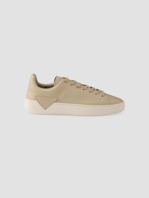 Prada Men's Court Leather Sneakers - Beige