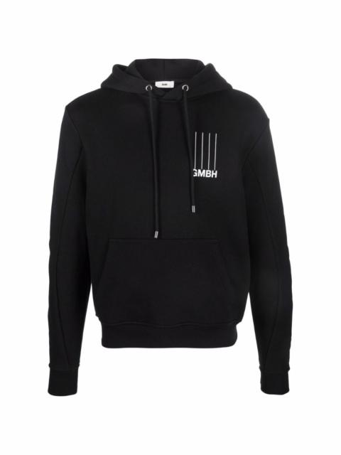 GmbH chest logo-print hoodie