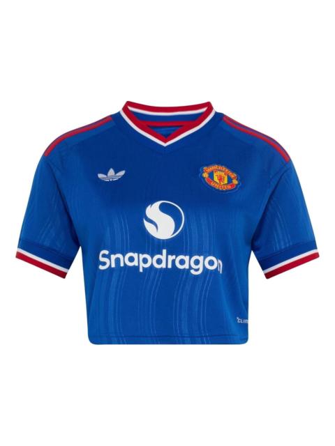adidas (WMNS) adidas Manchester United 26/27 Away Jersey Crop Asia Sizing 'Royal Blue' KC4788