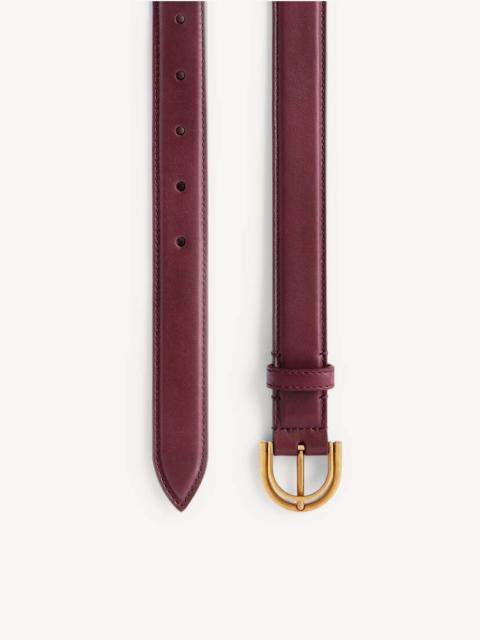 BALENCIAGA Women's Rodeo Belt in Dark Burgundy