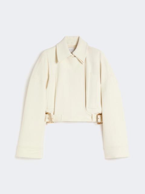 Sportmax SERIO Viscose cady cropped jacket - IVORY