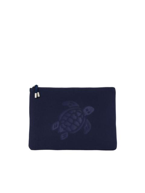Vilebrequin Pool embossed-turtle clutch bag