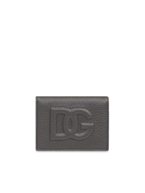 logo-embossed leather wallet