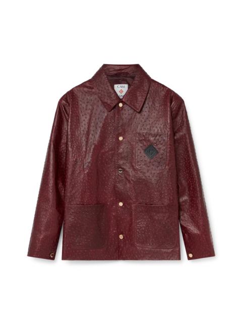CASABLANCA Leather Workwear Jacket
