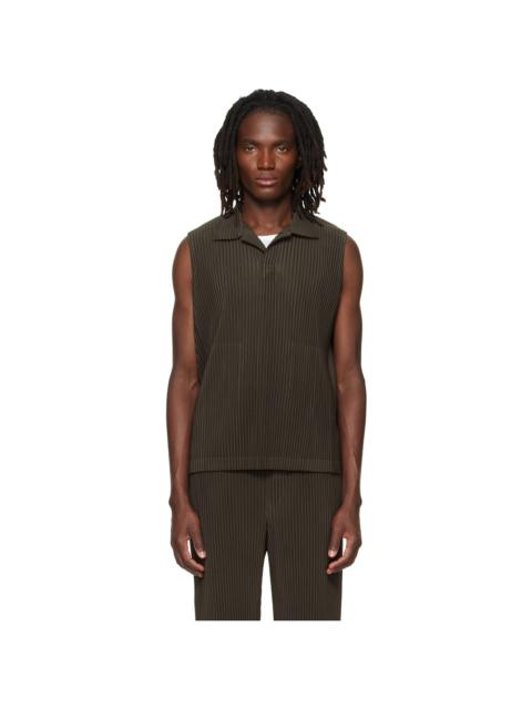 ISSEY MIYAKE Brown Monthly Colors July Polo