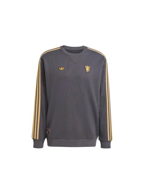 adidas adidas Terrace Icons Sweatshirt Manchester United Utility Black