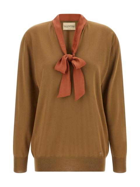 Valentino Valentino Garavani Lavallière Collar Sweater