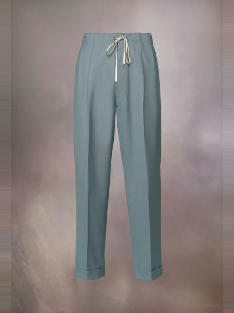 Poly wool twill trousers