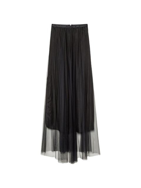 forte_forte pleated tulle skirt