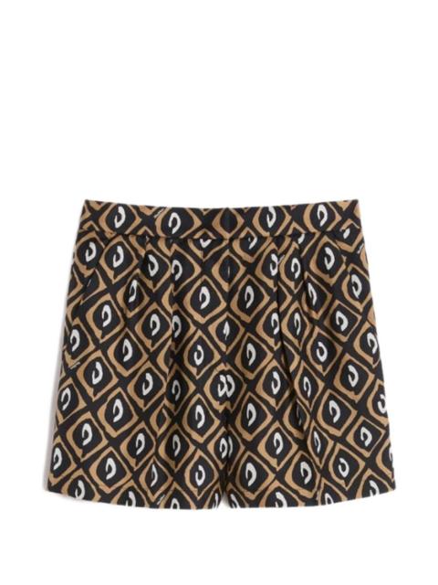 Max Mara geometric print shorts