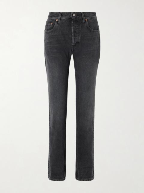 SAINT LAURENT High-rise Straight-leg Jeans